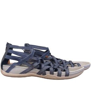 🌈 6/$60 Croft & Barrow Gladiator Sandals, Blue/Grey, Size 10